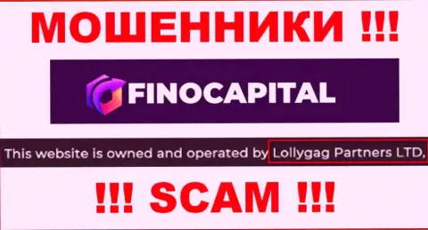 Инфа об юридическом лице FinoCapital Io, ими оказалась компания Lollygag Partners LTD