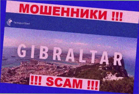 TexSportBet - это internet-мошенники, их адрес регистрации на территории Gibraltar