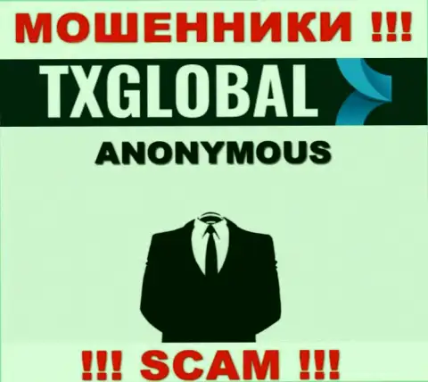 Организация TXGlobal Com прячет своих руководителей - ЖУЛИКИ !!!