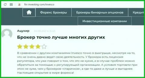 Мнения игроков о торгах с FOREX-дилинговой компанией INVFX на сайте fin-investing com