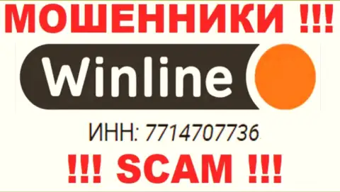 Организация WinLine имеет регистрацию под вот этим номером: 7714707736