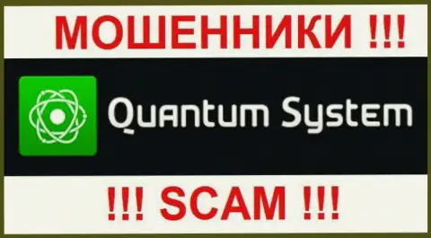 Эмблема жульнической forex организации Quantum System Management